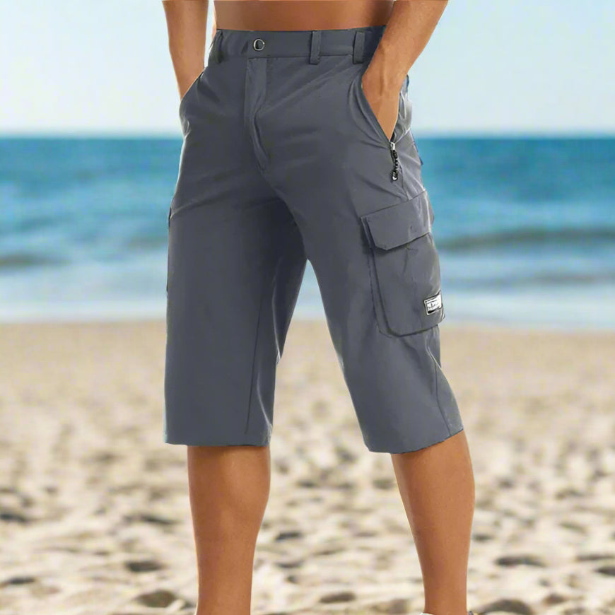 Mannen | Lange shorts met ritsvak en praktische opbergmogelijkheden