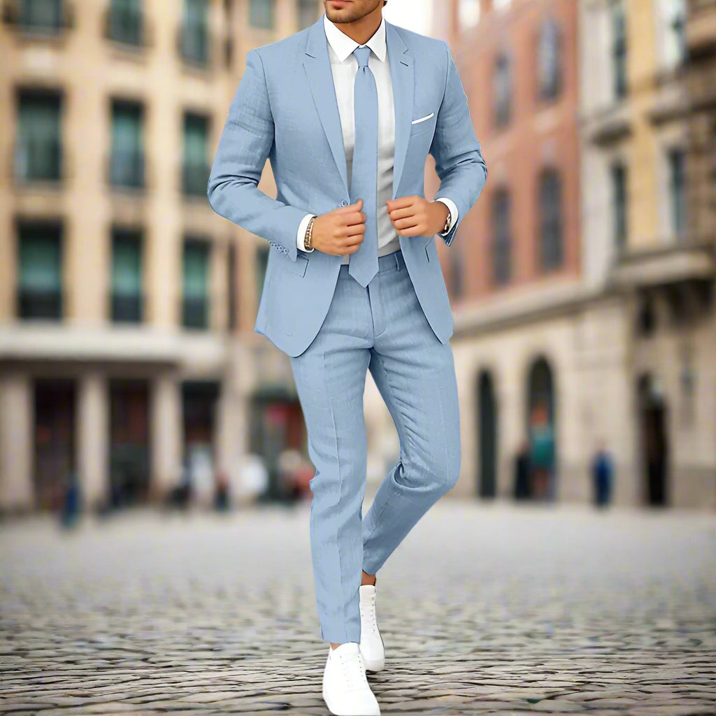 Mannen | Pak in slim fit stijl met colbert en bijpassende broek