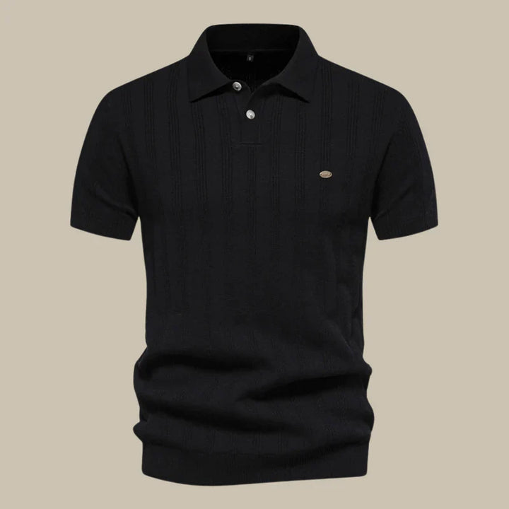 Mannen | Polo met verticale strepen en tijdloos ontwerp