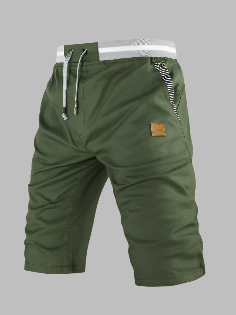 Mannen | Shorts met verstelbaar trekkoord en rechte snit