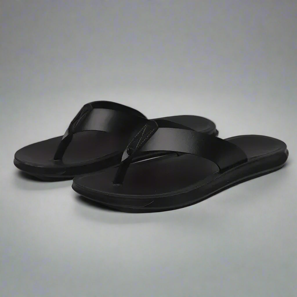 Mannen | Slippers met open model en verzorgde gegevens