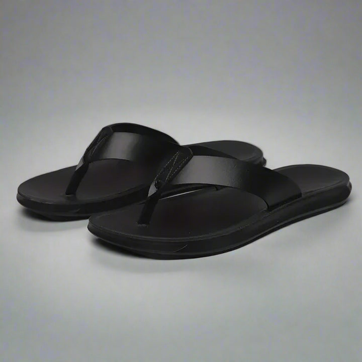 Mannen | Slippers met open model en verzorgde gegevens