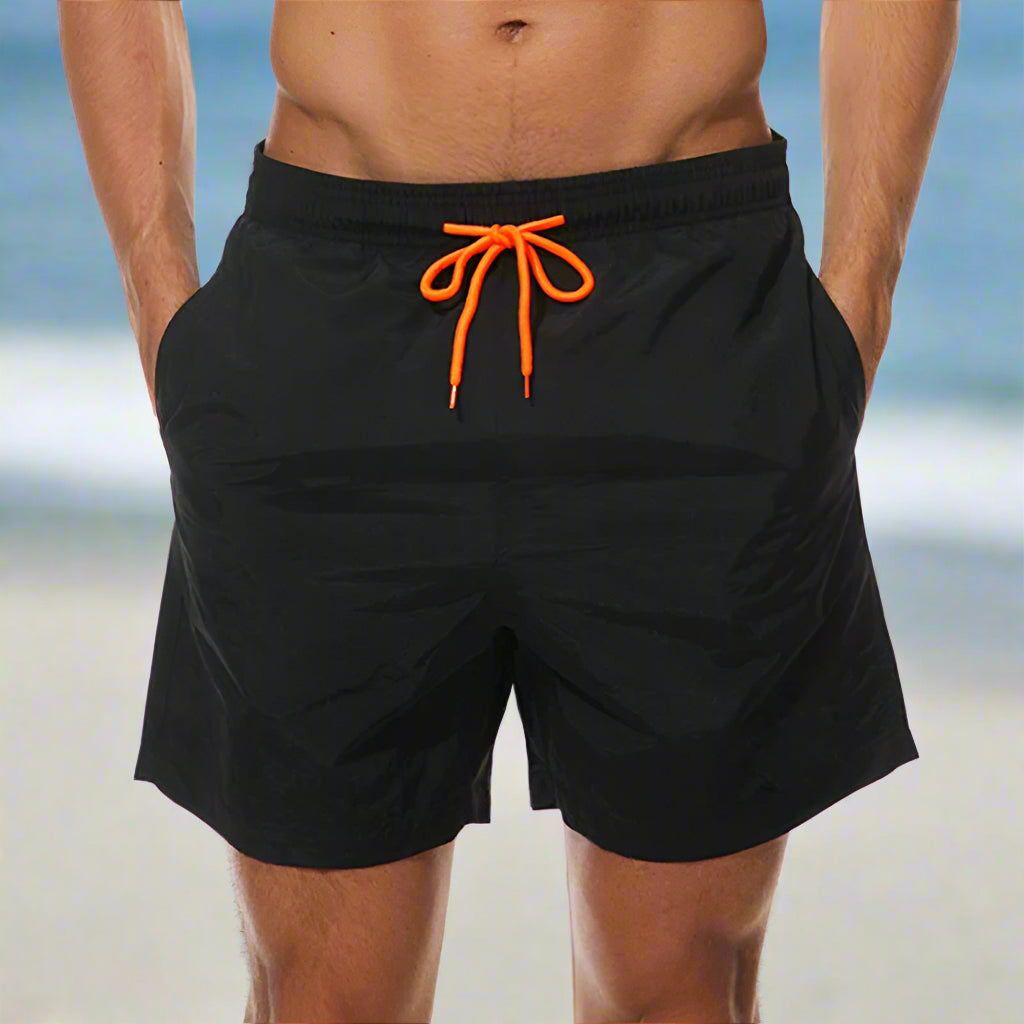 Mannen | Zomershorts met rechte pijpen en eenvoudige afwerking
