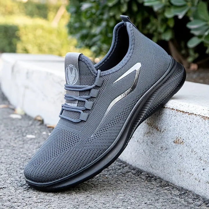 Mannen | Ongedwongen sneakers met patroon in golfvorm