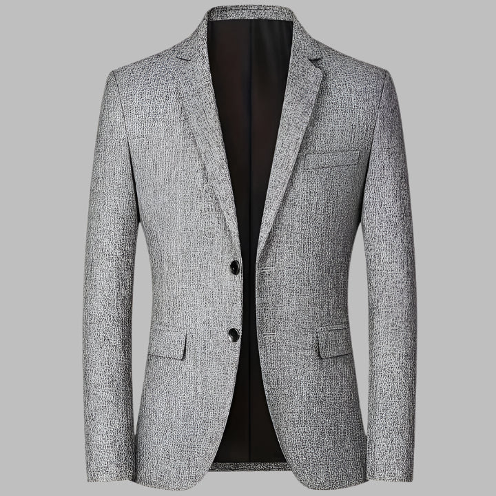 Mannen | Formele blazer met rechte snit en minimalistisch silhouet