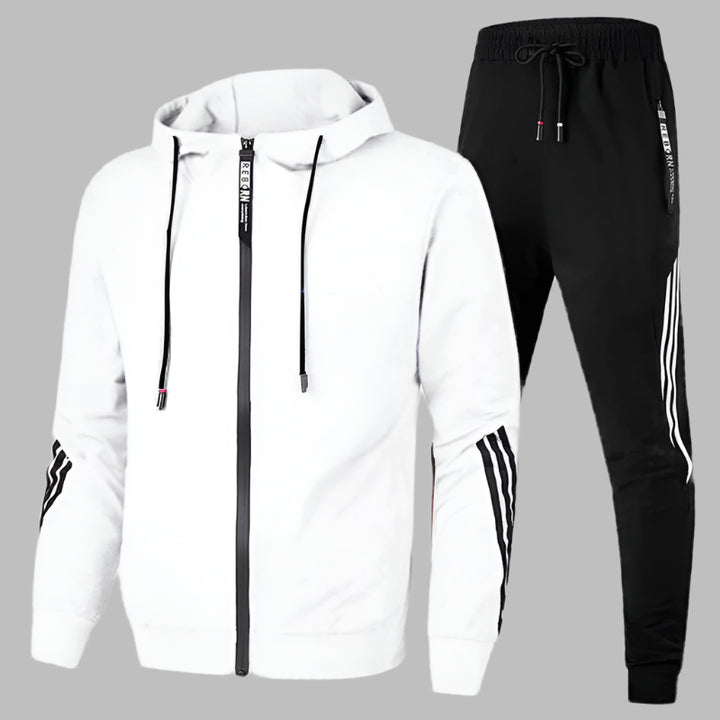 Mannen | Tweedelige set met elastische taille en eenvoudige afwerking