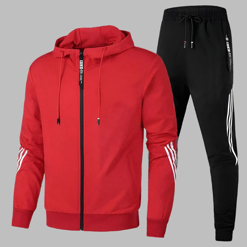 Mannen | Tweedelige set met elastische taille en eenvoudige afwerking