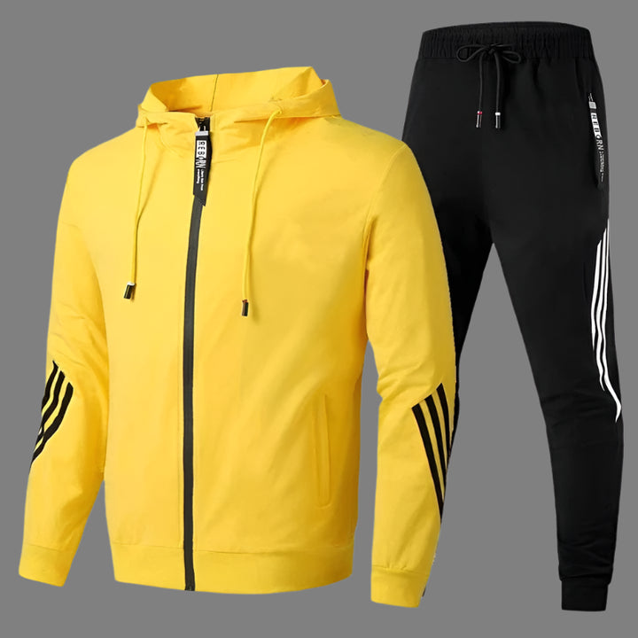 Mannen | Tweedelige set met elastische taille en eenvoudige afwerking