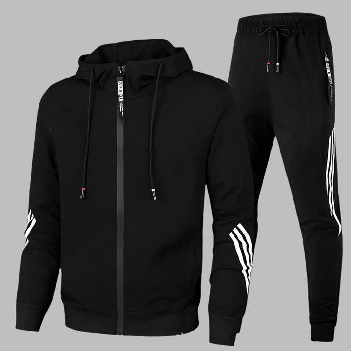Mannen | Tweedelige set met elastische taille en eenvoudige afwerking