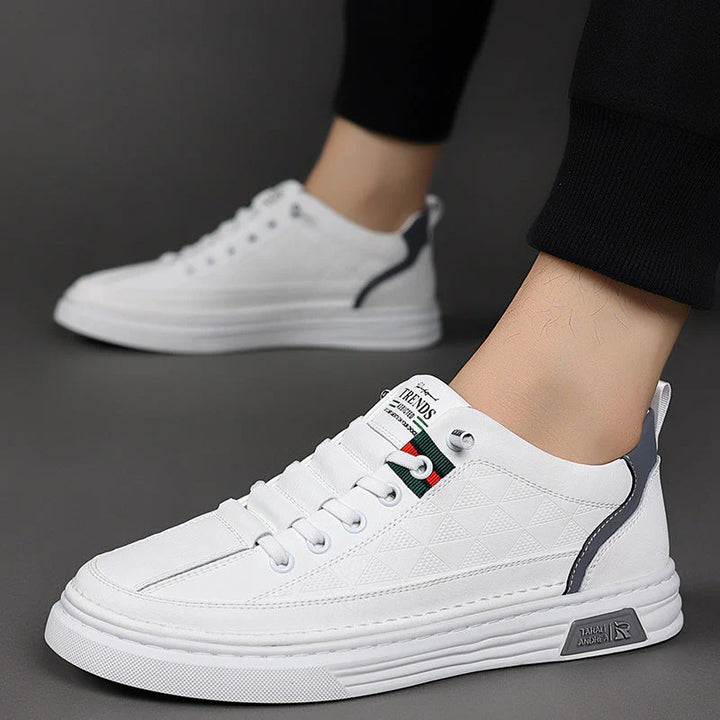 Mannen | Lage sneaker met driehoekpatroon