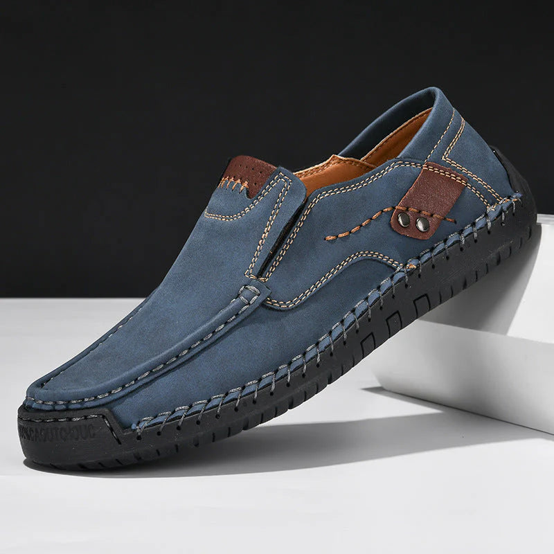Mannen | Loafer met bovenwerk met zichtbare stiksels