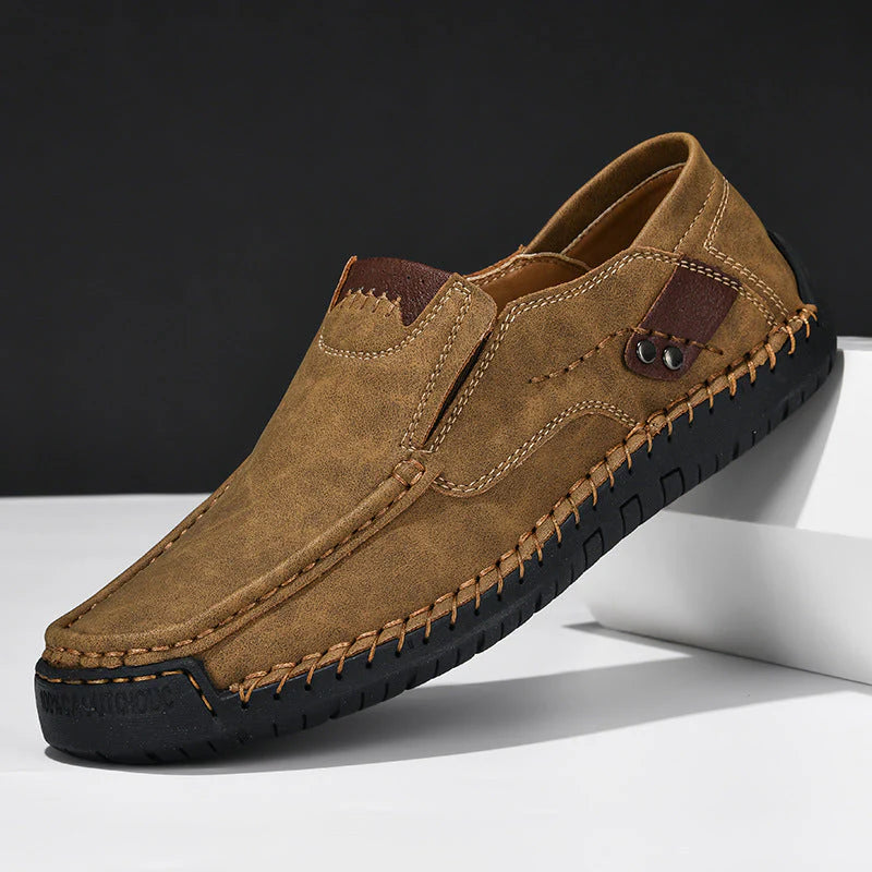 Mannen | Loafer met bovenwerk met zichtbare stiksels