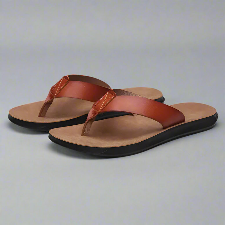 Mannen | Slippers met open model en verzorgde gegevens