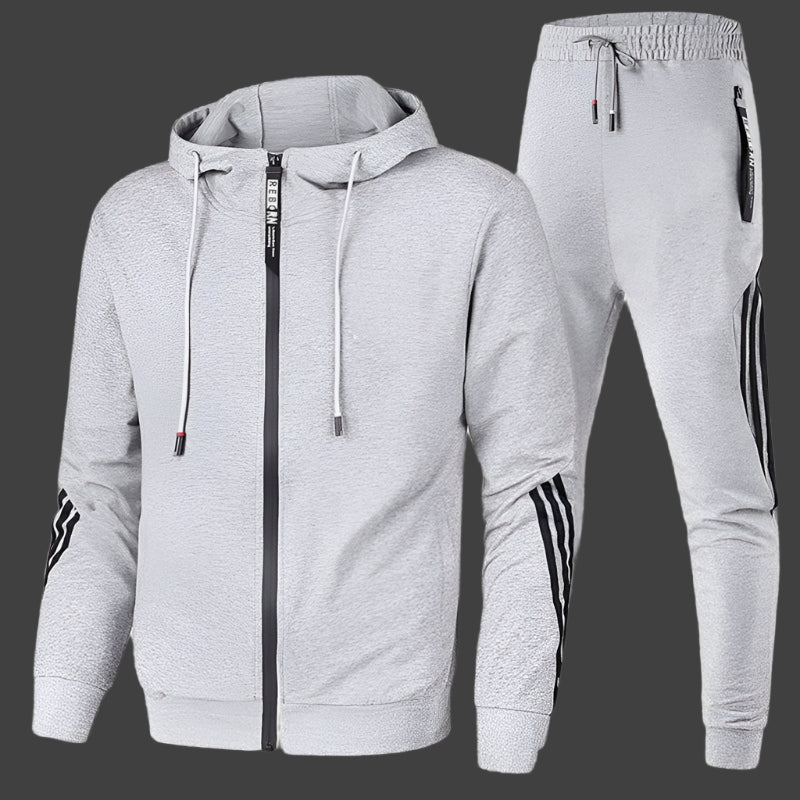Mannen | Tweedelige set met elastische taille en eenvoudige afwerking