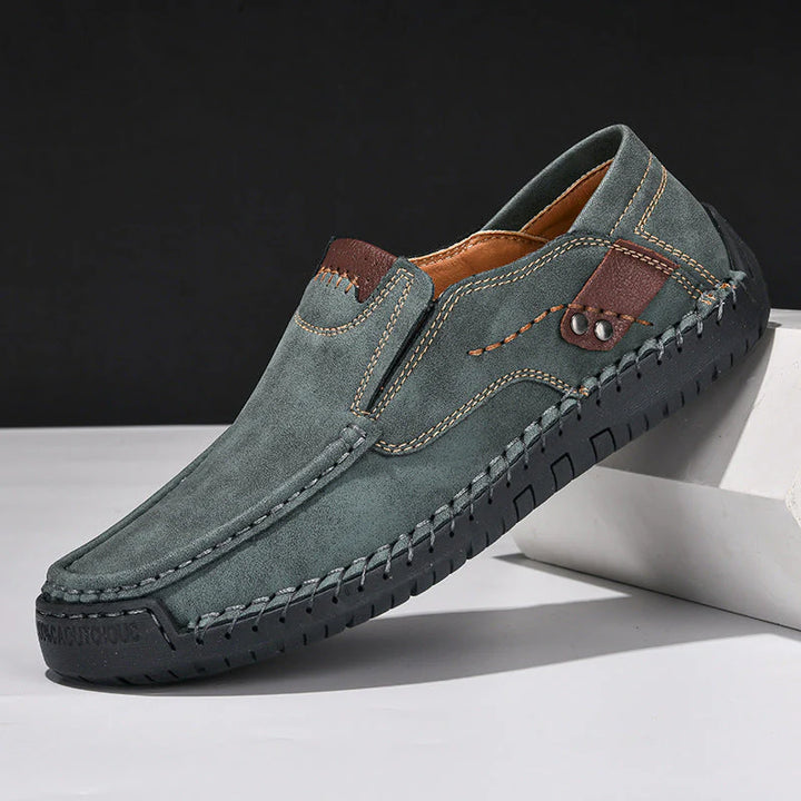 Mannen | Loafer met bovenwerk met zichtbare stiksels