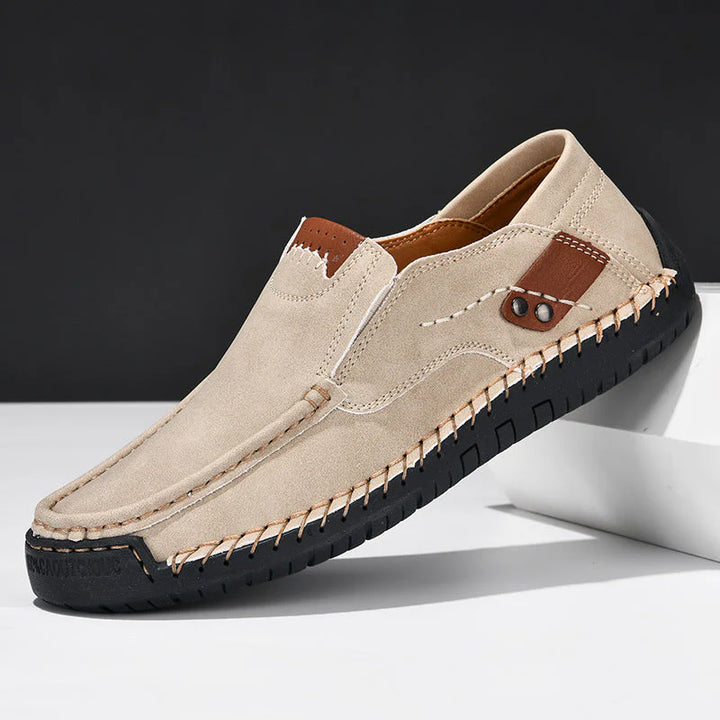 Mannen | Loafer met bovenwerk met zichtbare stiksels