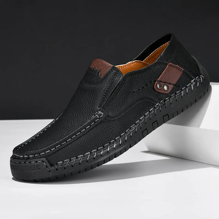Mannen | Loafer met bovenwerk met zichtbare stiksels