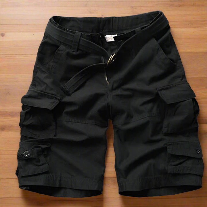 Mannen | Cargoshorts met legerprint en praktische details