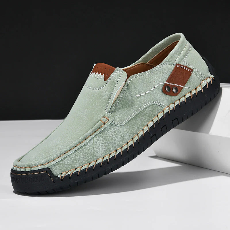 Mannen | Loafer met bovenwerk met zichtbare stiksels