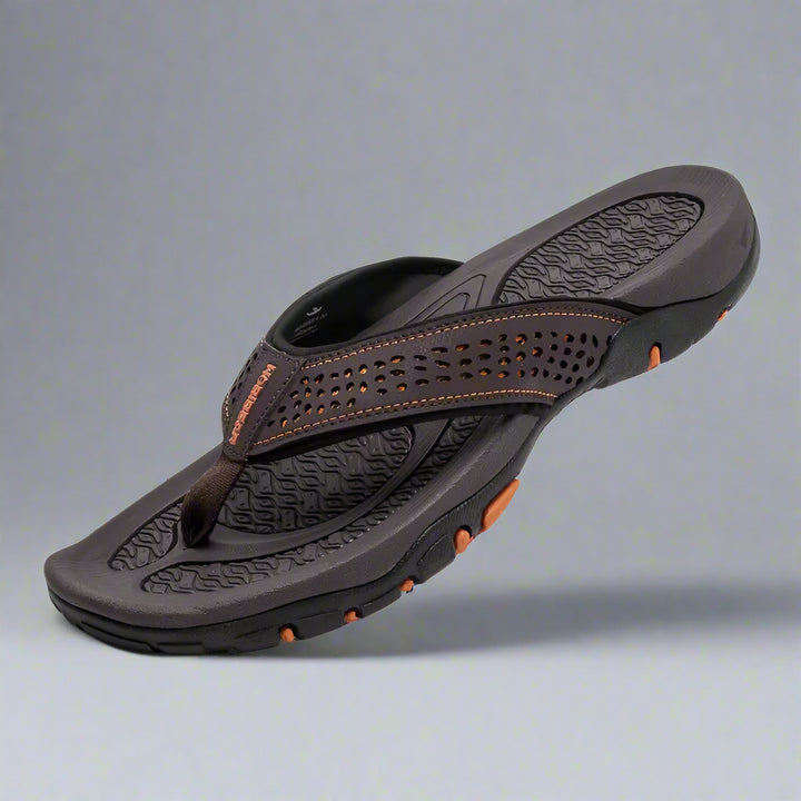 Mannen | Slippers met brede band en stevige zool