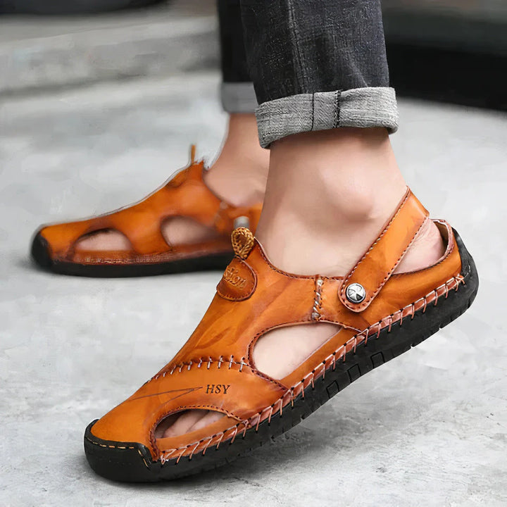 Mannen | Instapschoenen met stijlvol stikselpatroon