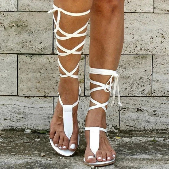 Vrouwen | Open sandalen met smalle bandjes en eenvoudige afwerking