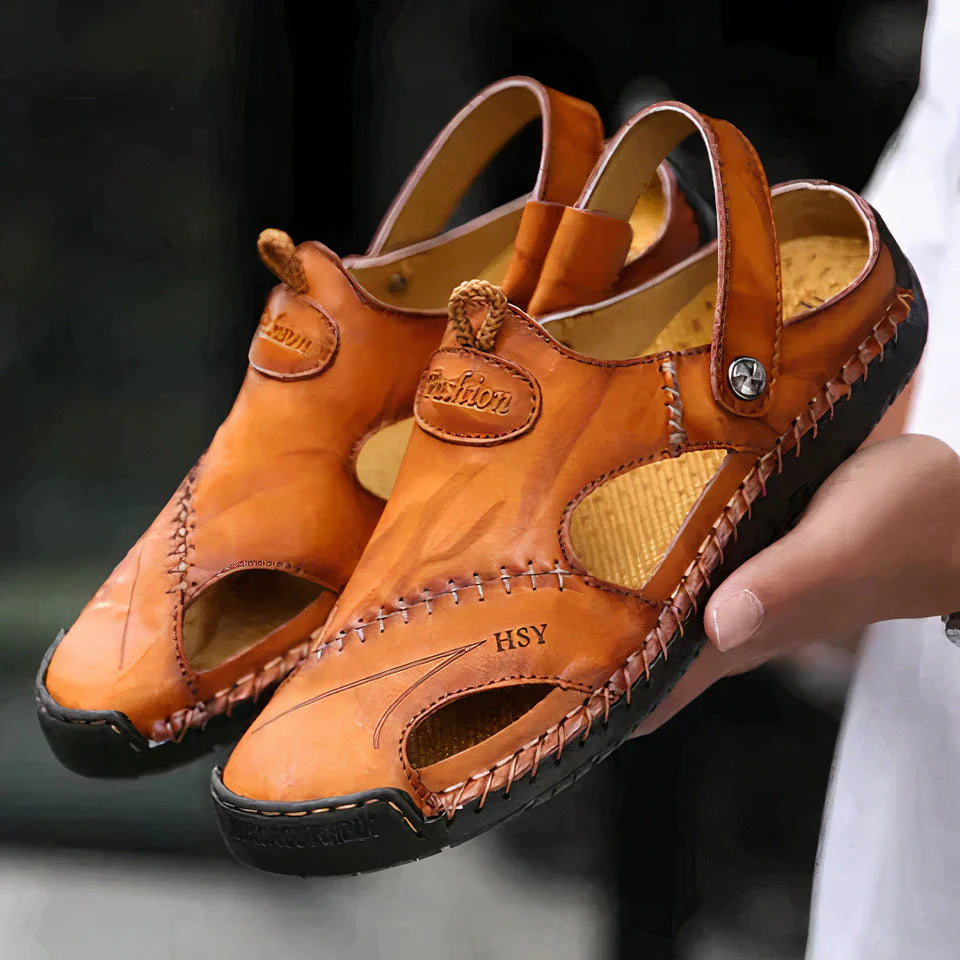 Mannen | Instapschoenen met stijlvol stikselpatroon