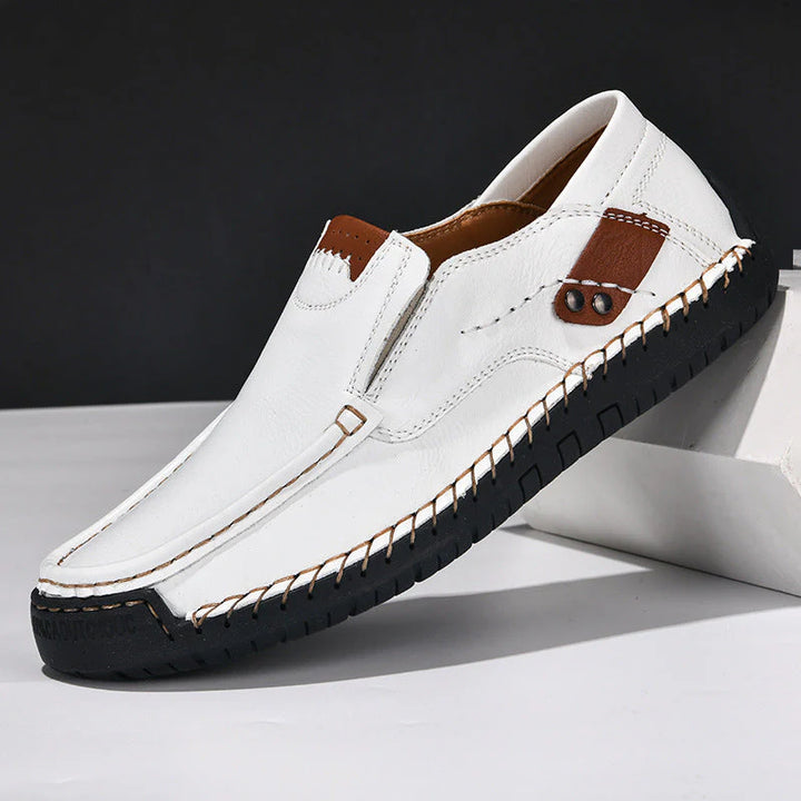 Mannen | Loafer met bovenwerk met zichtbare stiksels