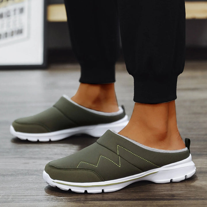 Mannen | Instapslippers met extra grip en verzorgde uitstraling