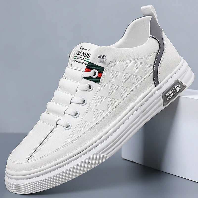 Mannen | Lage sneaker met driehoekpatroon