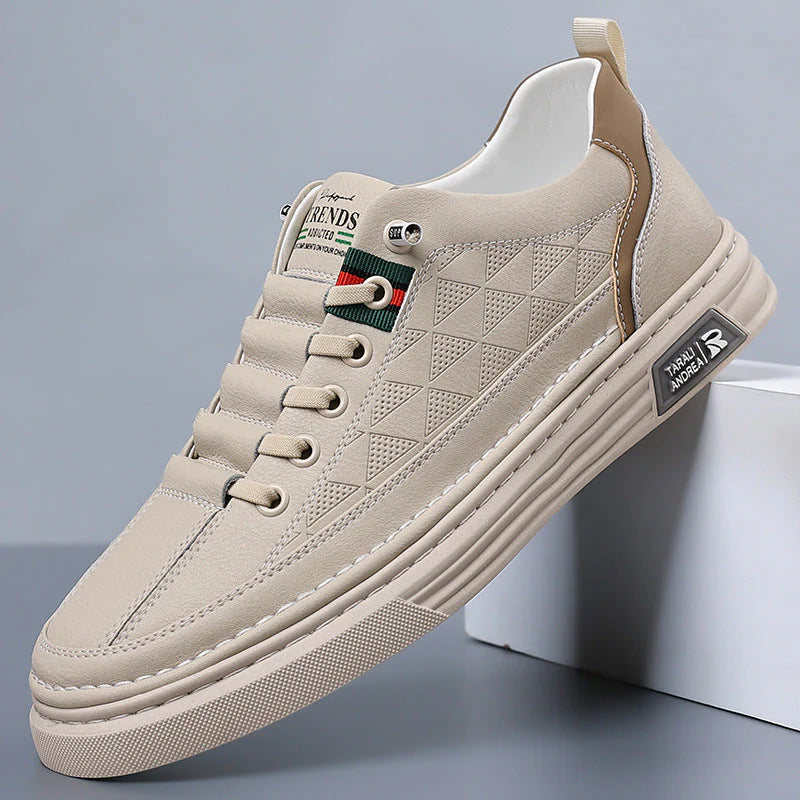 Mannen | Lage sneaker met driehoekpatroon