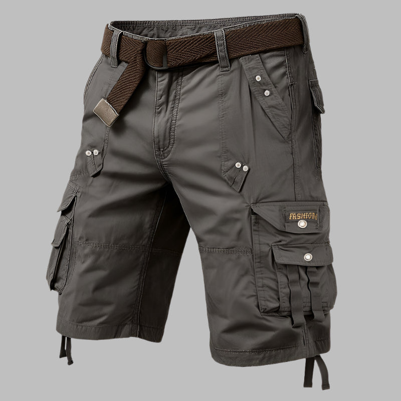 Mannen | Cargoshorts met riem en meerdere