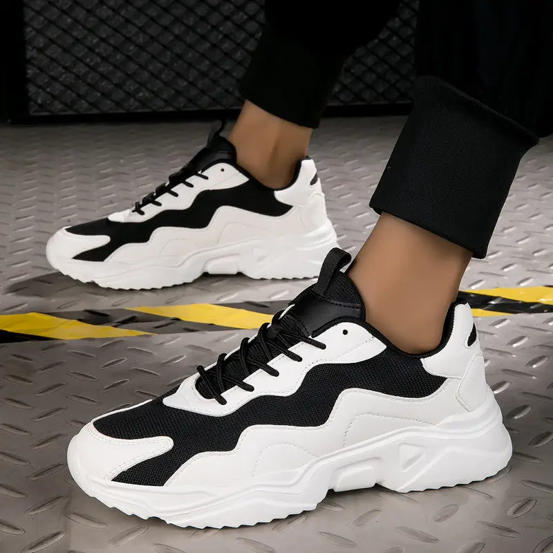 Mannen | Chunky sneaker met gewatteerde zool