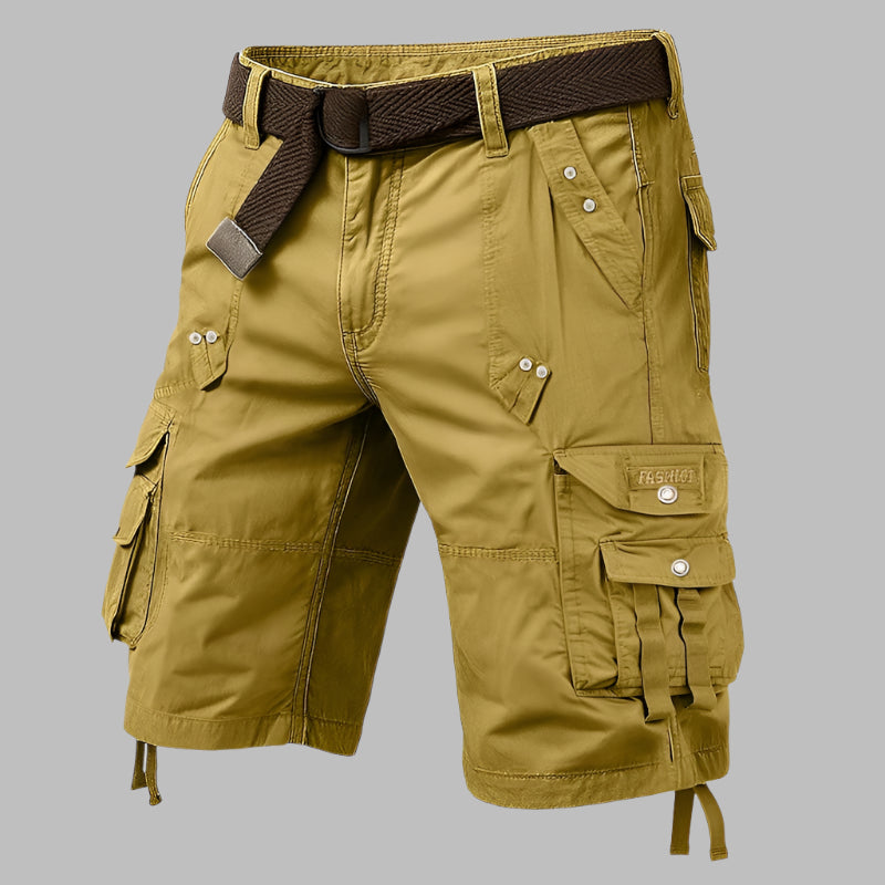 Mannen | Cargoshorts met riem en meerdere