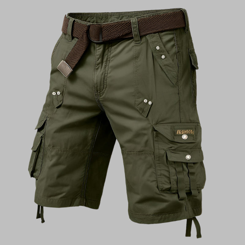 Mannen | Cargoshorts met riem en meerdere