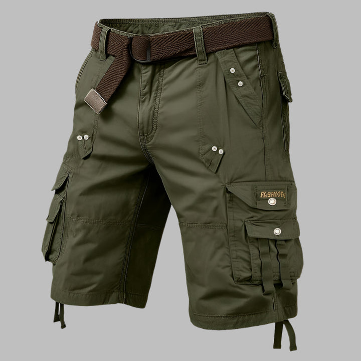 Mannen | Cargoshorts met riem en meerdere