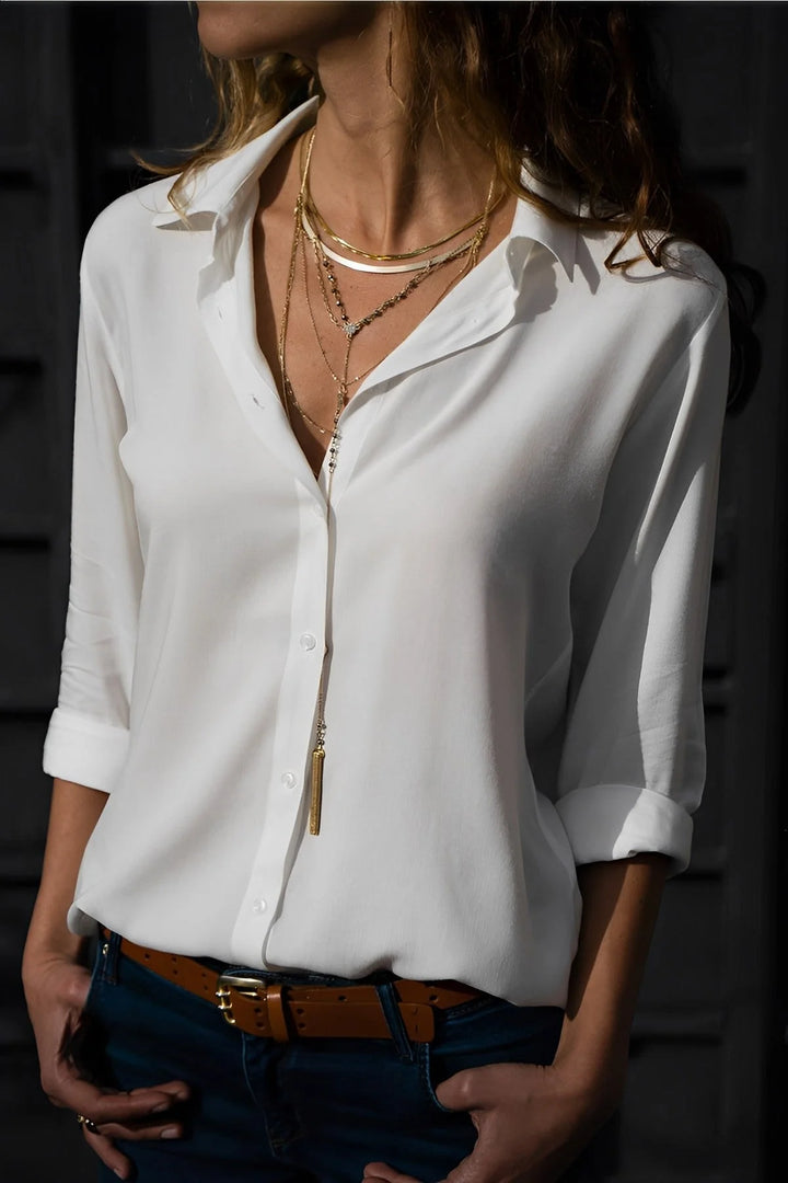 Vrouwen | Losvallend zomershirt met rechte pasvorm