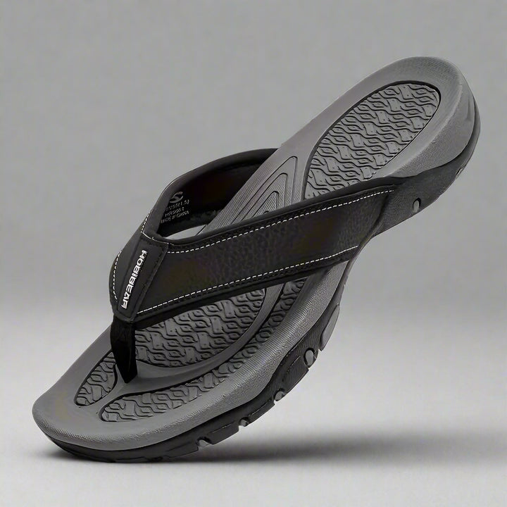 Mannen | Slippers met brede band en stevige zool
