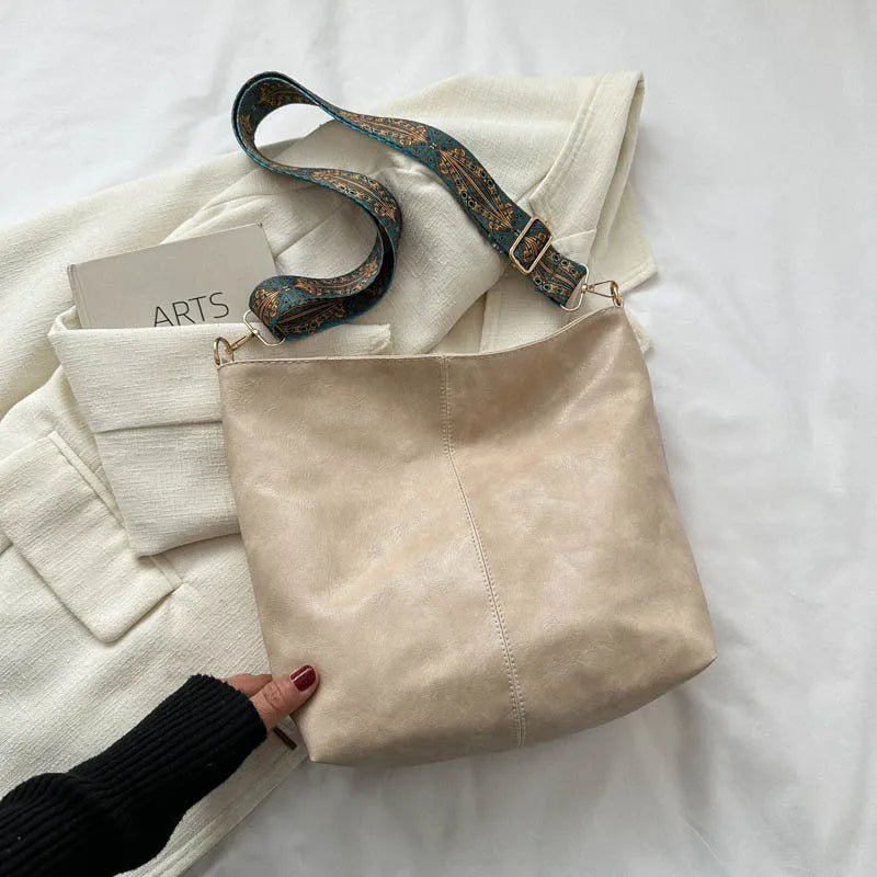 Vrouwen | Vintage schoudertas met verstelbare band