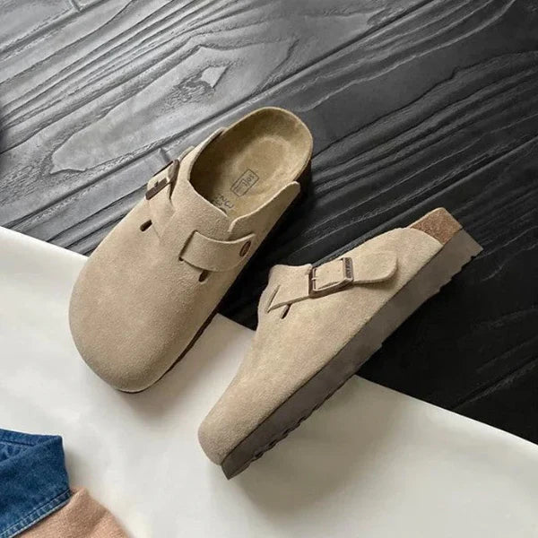 Mannen | Sandalen in Bostonstijl met zachte afwerking