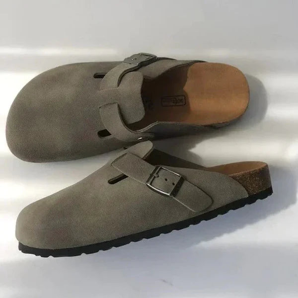 Mannen | Sandalen in Bostonstijl met zachte afwerking