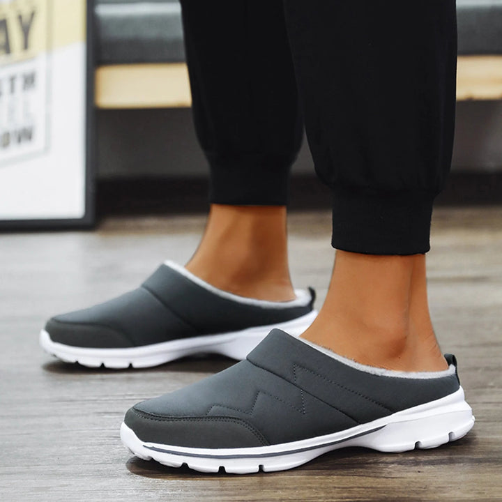 Mannen | Instapslippers met extra grip en verzorgde uitstraling