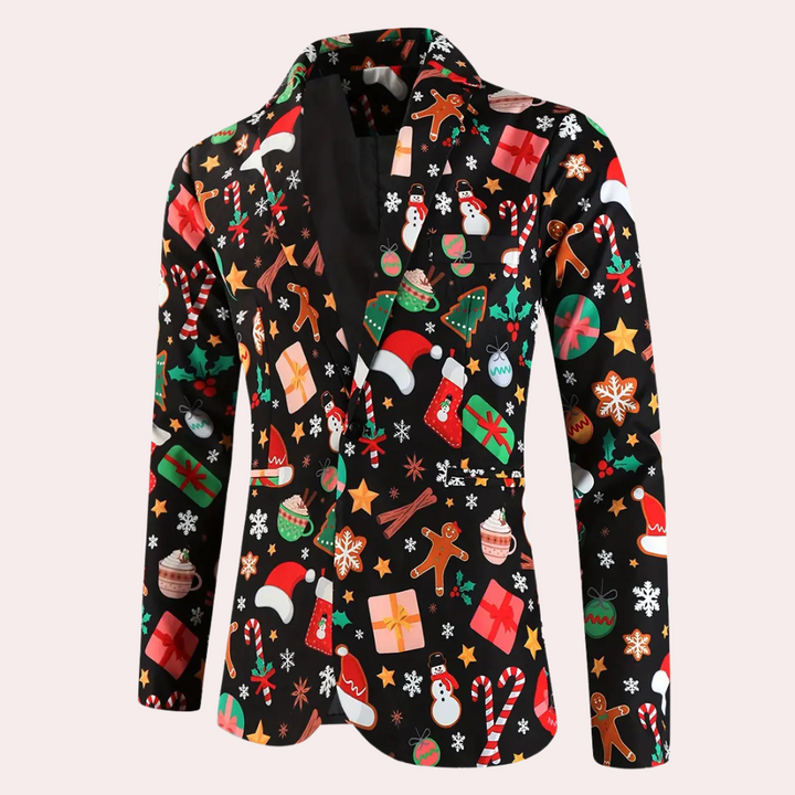 NELIO - Stijlvolle Kerstblazer voor Heren