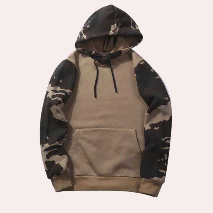 Fritz - Heren Hoodie met Camouflage Details