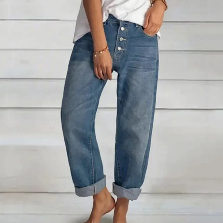 MIHAI - Jeans met Hoge Taille voor de Moderne Dames