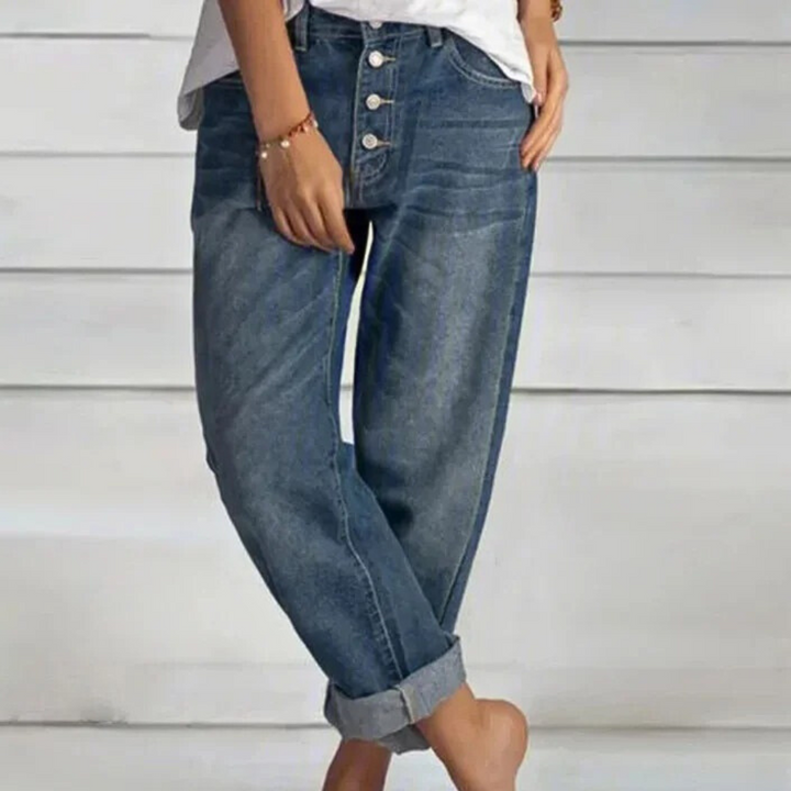 MIHAI - Jeans met Hoge Taille voor de Moderne Dames