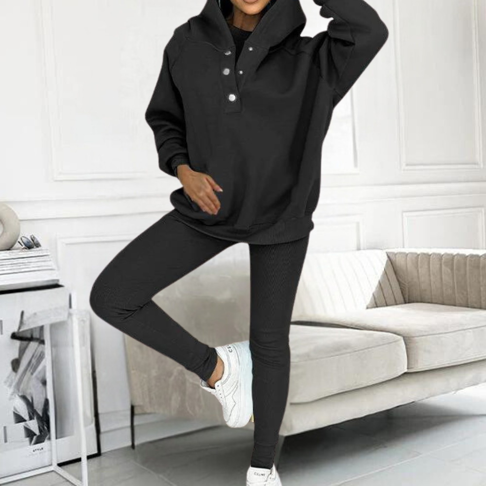 Nia - Casual Damesset met Capuchon