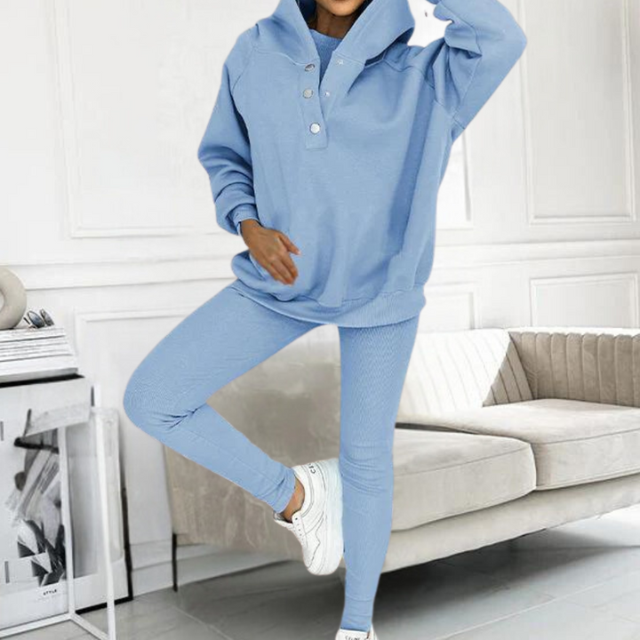 Nia - Casual Damesset met Capuchon
