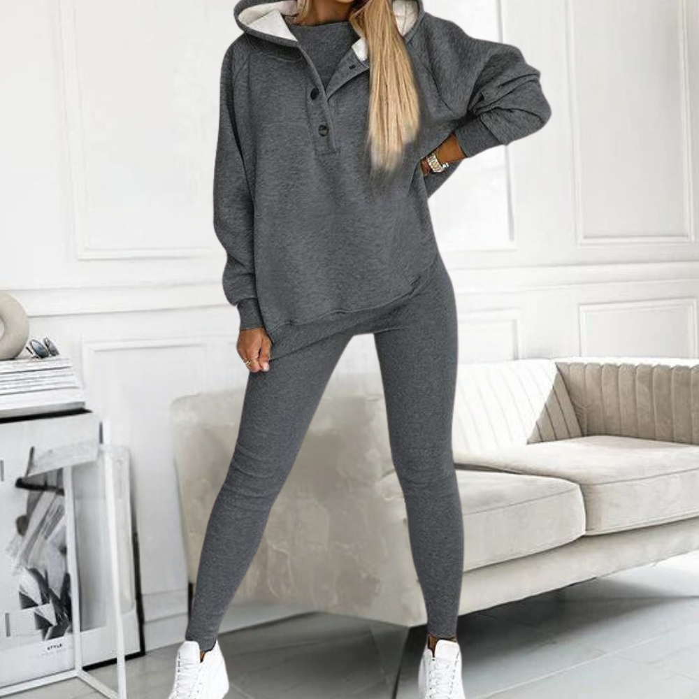 Nia - Casual Damesset met Capuchon