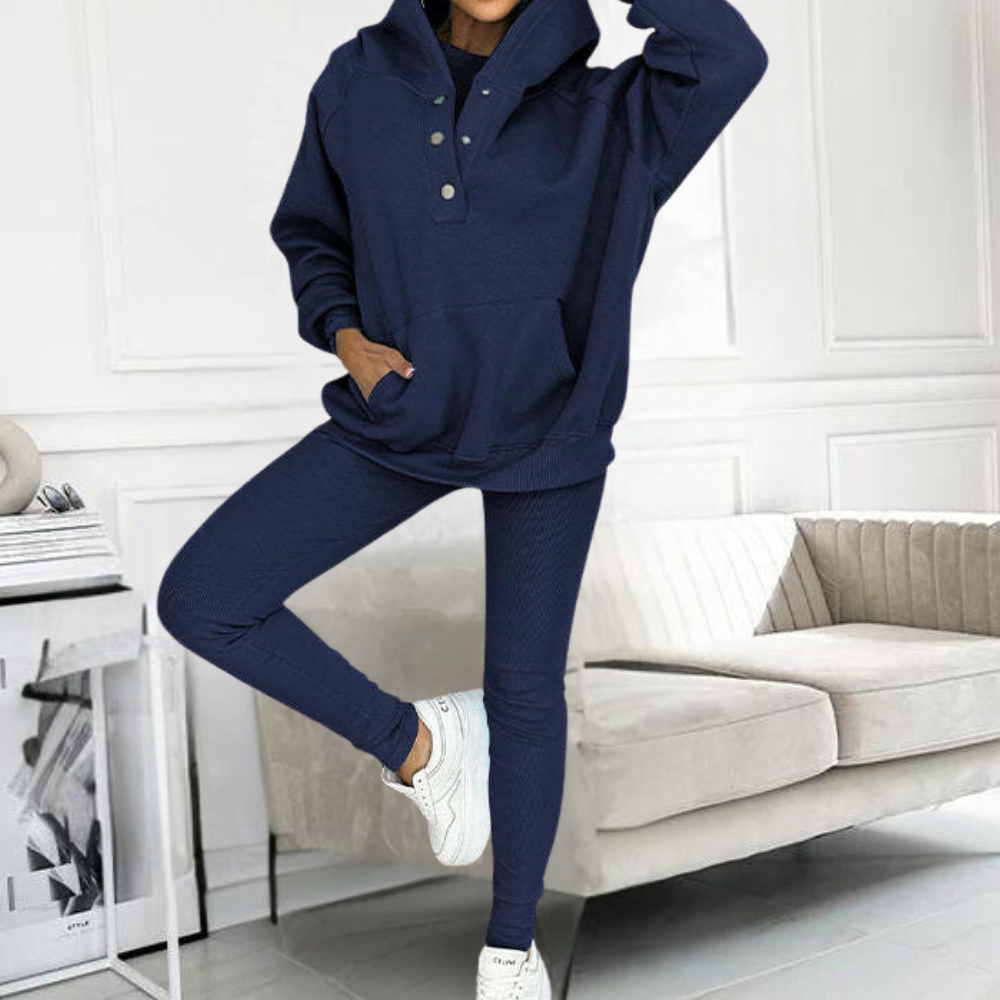 Nia - Casual Damesset met Capuchon
